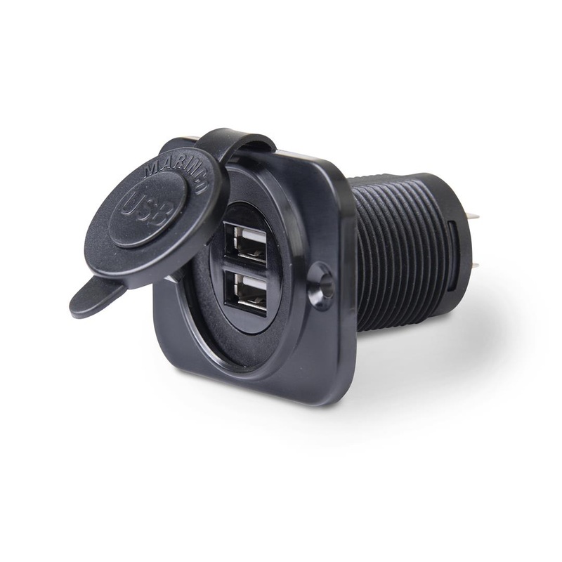 Marinco 12VDUSBNB Power Port Socket