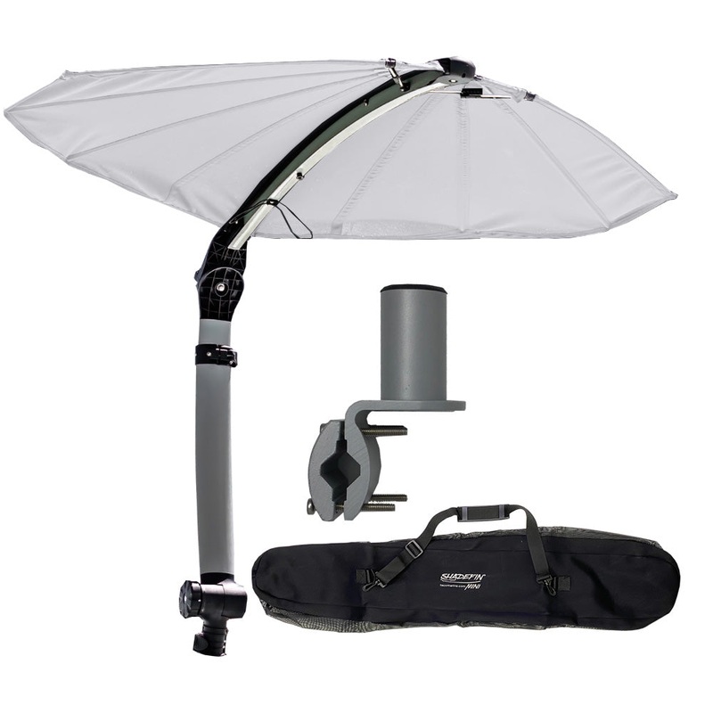 TACO ShadeFin Mini w/White Fabric - Bag & Square Rail Mount Kit