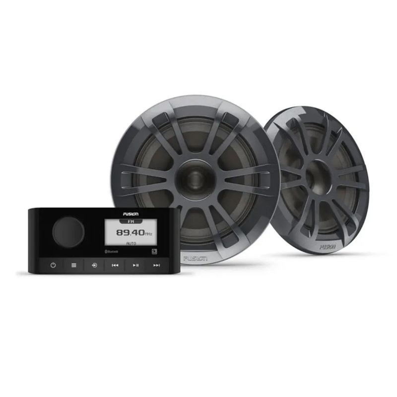 Fusion MS-RA60 Bundle MS-RA60 Stereo with Pair EL Sport 6.5 Speakers