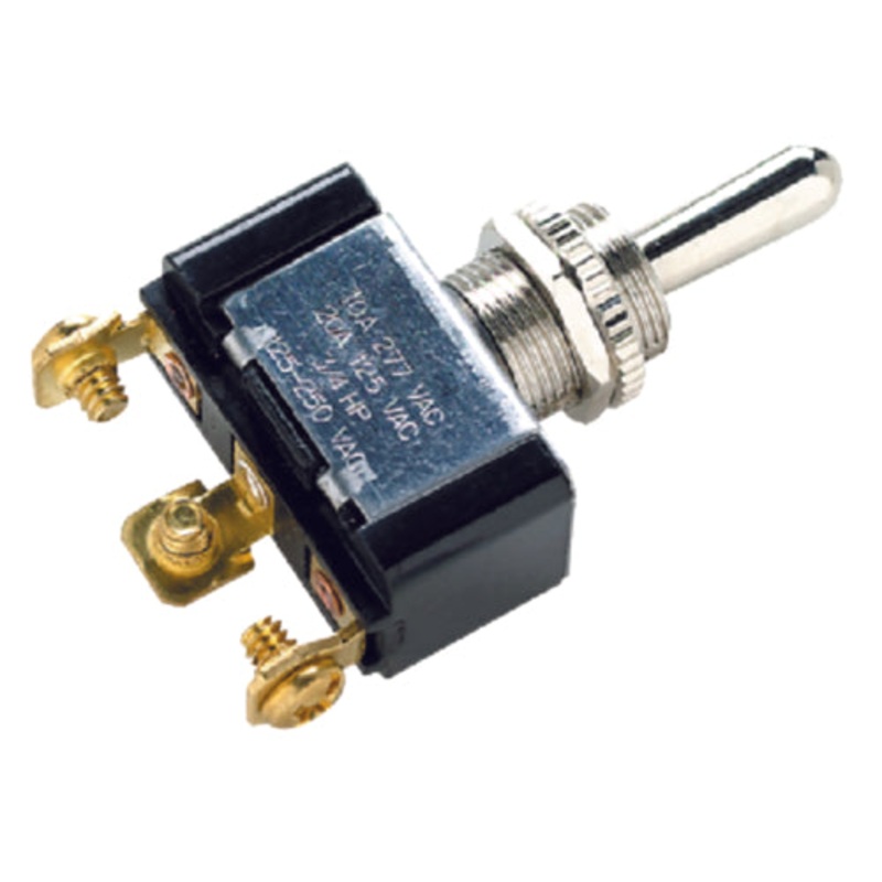 Seachoice 12161 3 Position Toggle Switch With 3 Screw Terminals Mom. On/Off/Mom. On