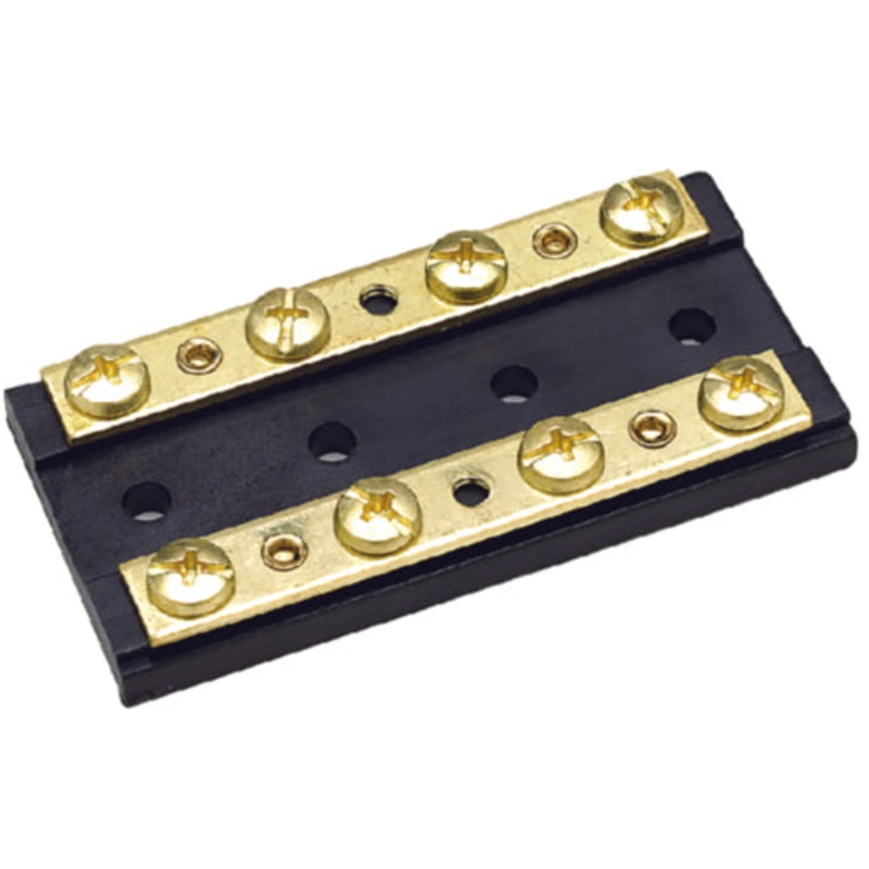 Seachoice 13501 Terminal Block With Brass Hardware