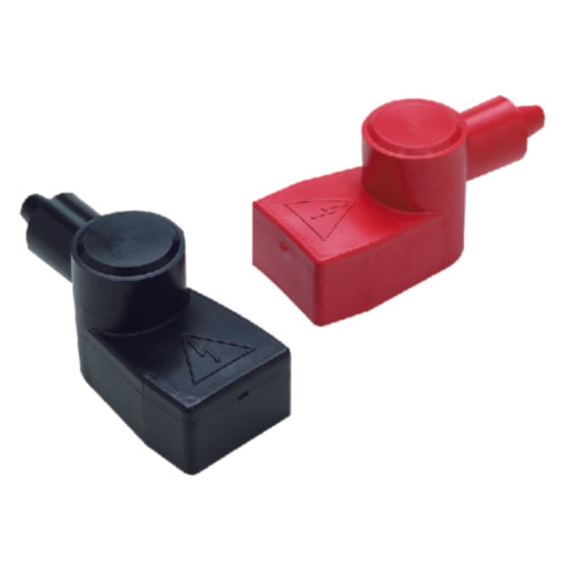 Seachoice 13701 Marine Type Battery Terminal Covers (Set Includes 1 Red and 1 Black) Fits Terminals With Wing Nut