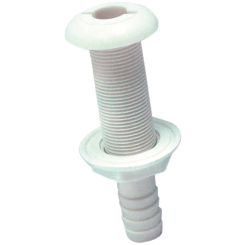Seachoice 18181 Extra Long Plastic Thru-Hull, White