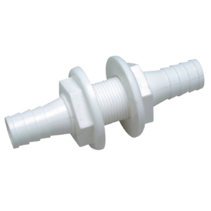 Seachoice 18201 Double-Ended 3/4" x 3/4" Thru Hull Connector For Hose