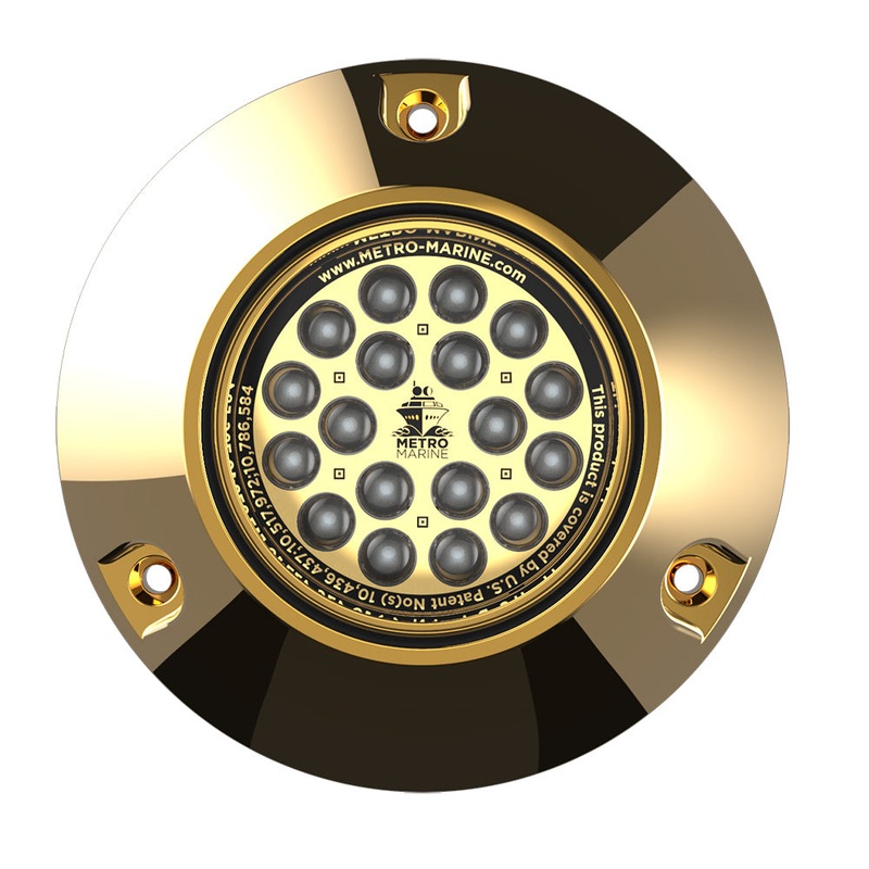 Metro Marine High-Output Submersible Underwater Light w/Intelligent Monochromatic LED's - Blue, 90 Beam