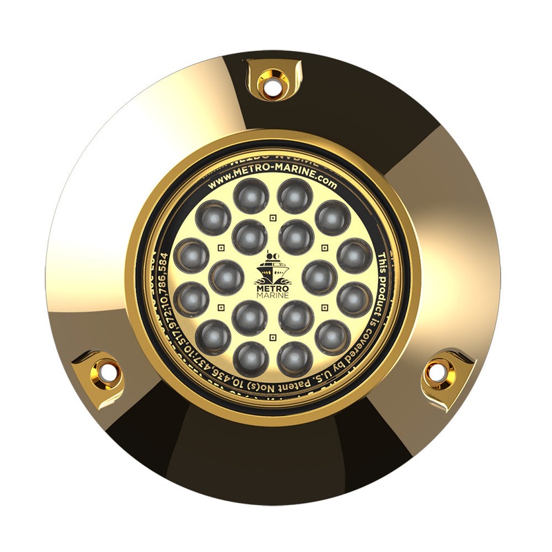 Metro Marine High-Output Submersible Underwater Light w/Intelligent Monochromatic LED's - Green, 90 Beam
