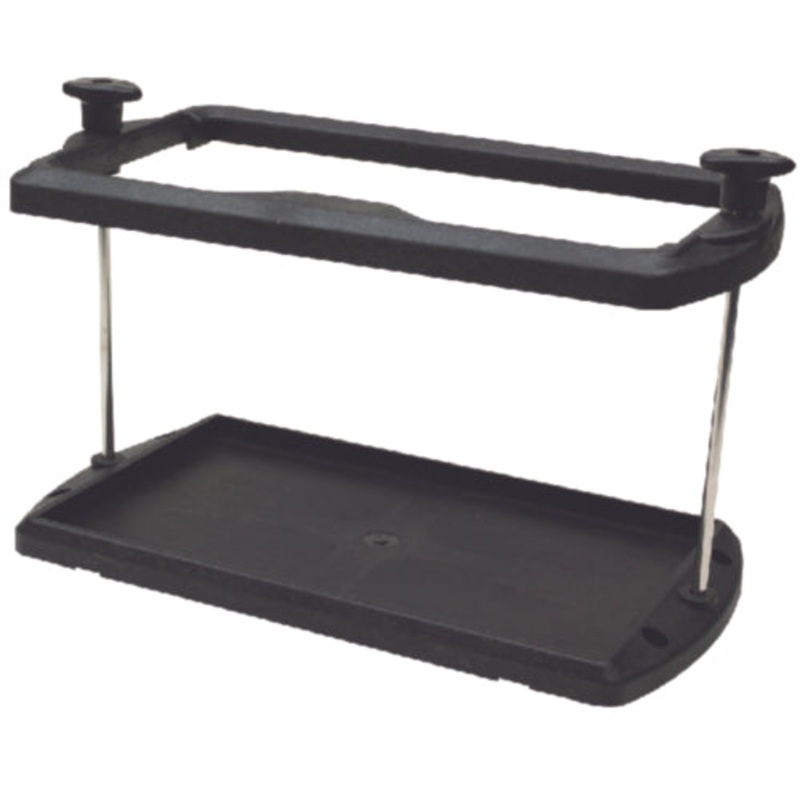 Seachoice 21981 Premium Battery Tray With Stainless Steel Hold Down Rods