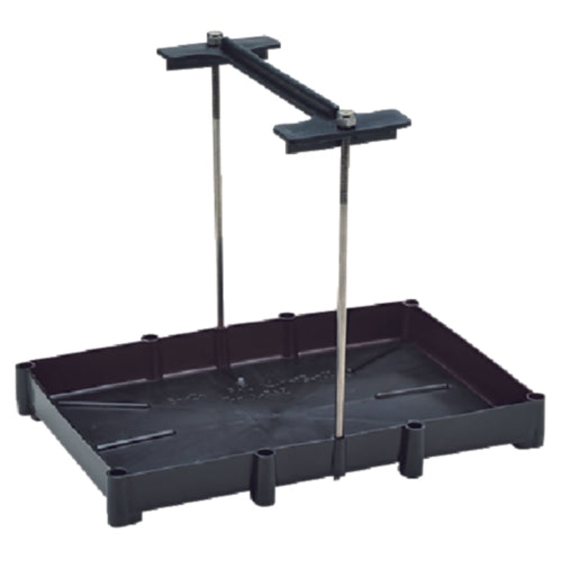 Seachoice 22021 Battery Tray With Stainless Steel Hold Down Rods