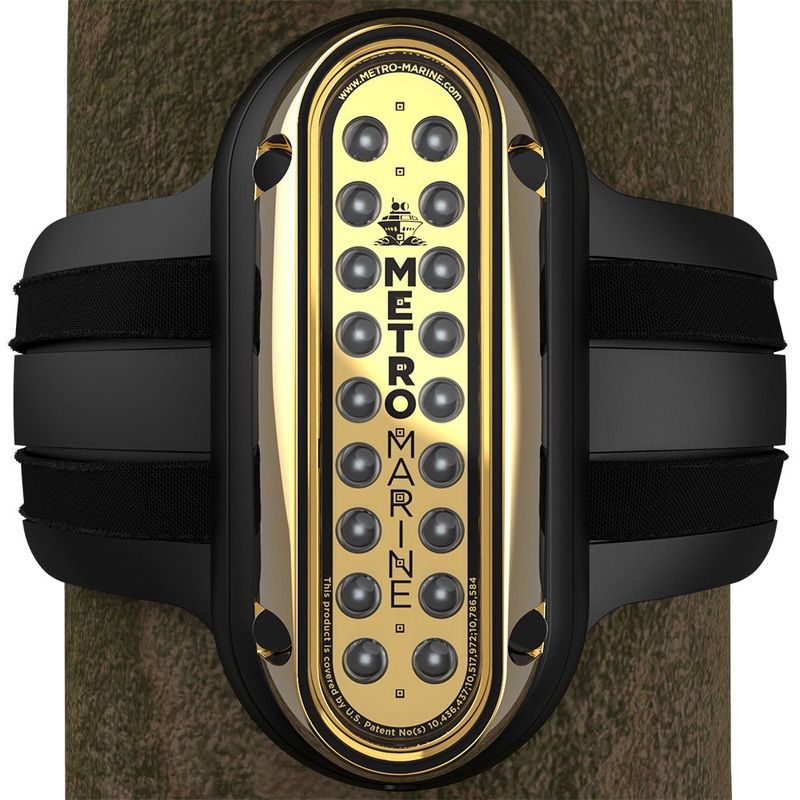 Metro Marine High-Output Vertical Piling Mount Light w/Intelligent Monochromatic LED's - Blue, 90 Beam