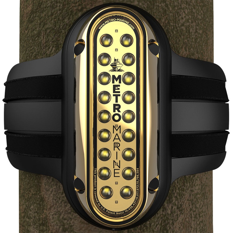 Metro Marine High-Output Vertical Piling Mount Light w/Intelligent Monochromatic LED's - White, 45 Beam