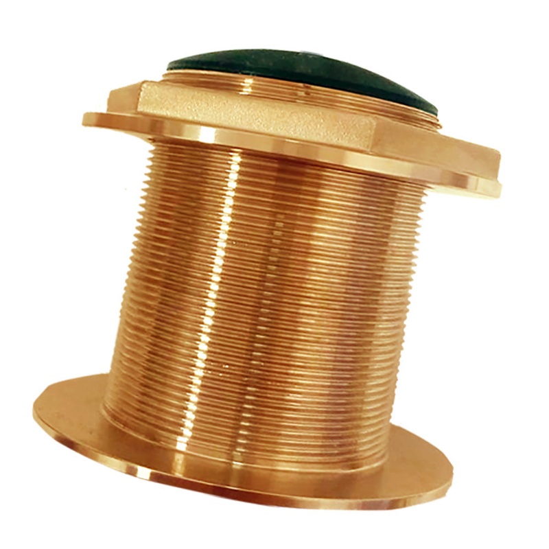 SI-TEX Bronze Low-Profile Thru-Hull Medium-Frequency CHIRP Transducer - 1kW, 0 Tilt, 85-135kHz