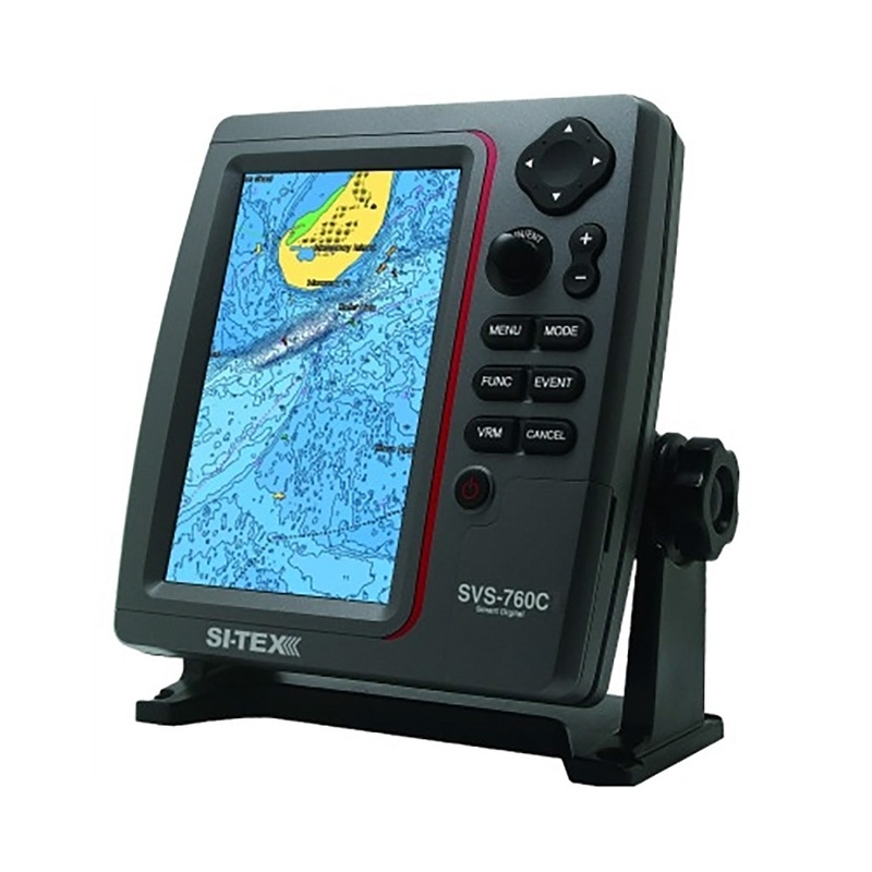 SI-TEX Standalone 7 GPS Chart Plotter System w/Color LCD, External GPS Antenna & C-MAP 4D Card