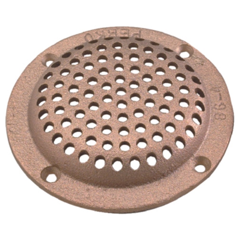 Perko 0086DP2PLB 3" Round Bronze Strainer for 3/4" T-Hulls