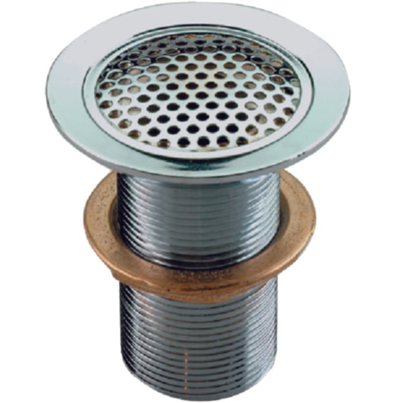 Perko 0361005CHR Flush Mount Drain For Pipe, Chrome/Bronze