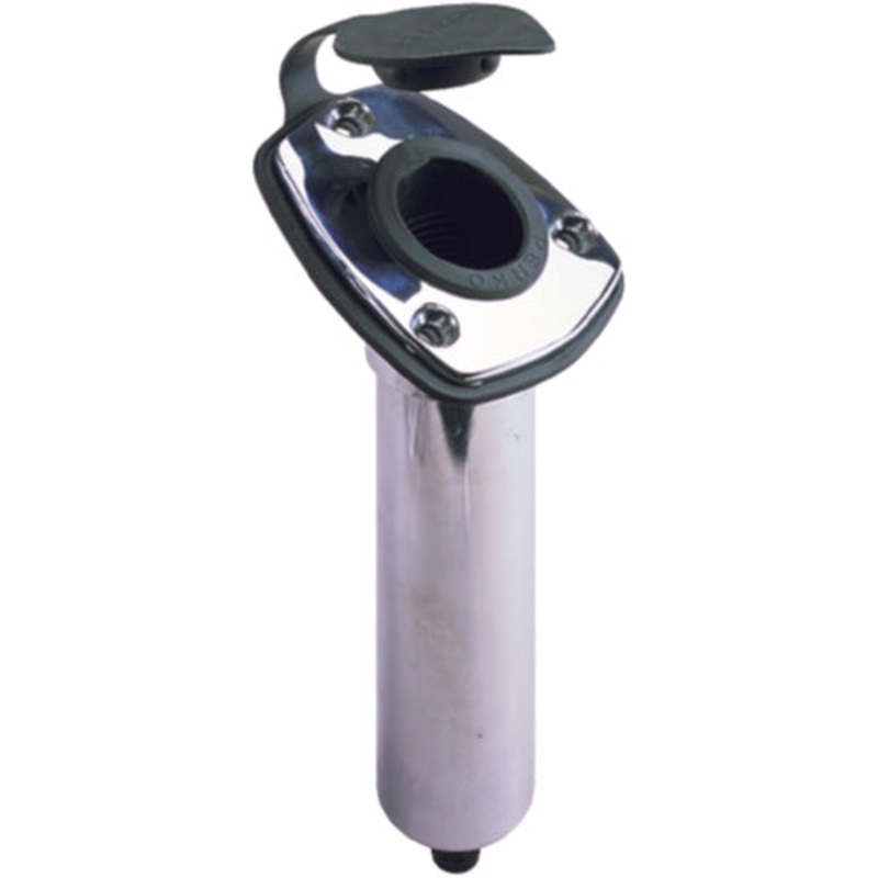 Perko 0448DP1CHR Flush Mount Angled Rod Holder