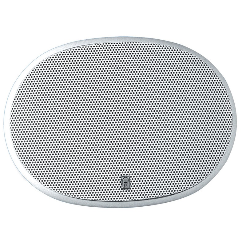 Poly-Planar 6" x 9" 3-Way Platinum Oval Marine Speaker - (Pair) White
