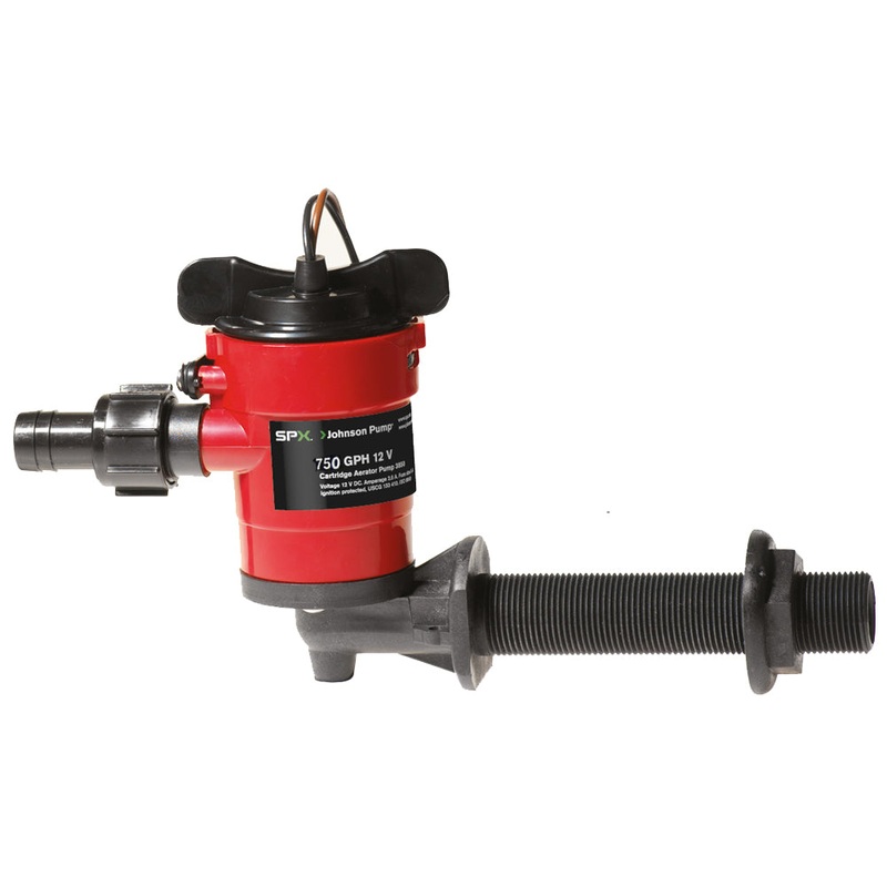 Johnson Pump Cartridge Aerator 750 GPH 90 Intake - 12V
