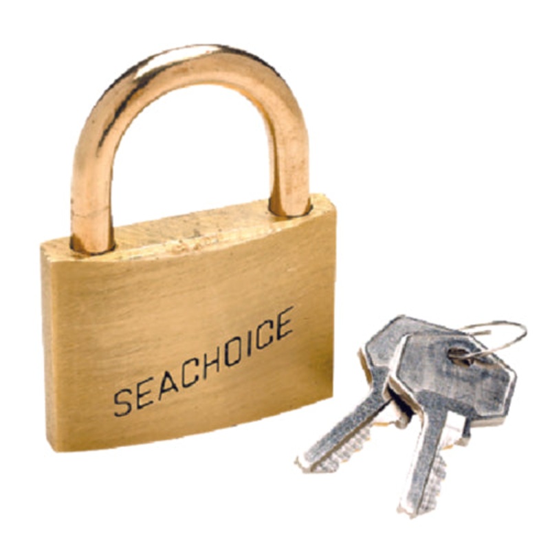 Seachoice 37201 1-1/4" Solid Brass Body Padlock - Single Lock