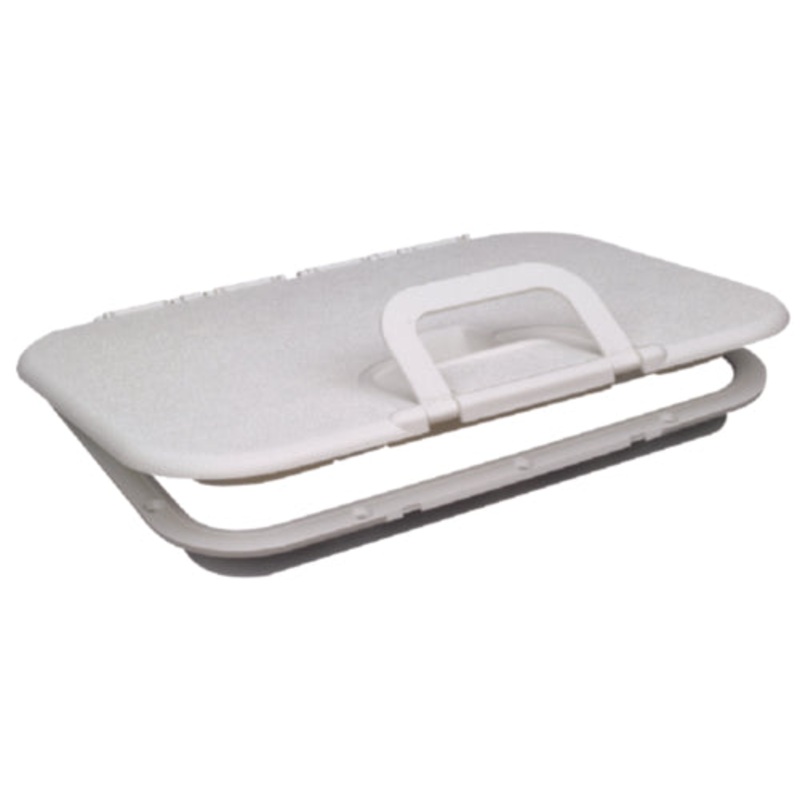 Seachoice 39201 Polypropylene Offshore Hatch - 10-3/8 Inch x 20-1/2 Inch ID - White