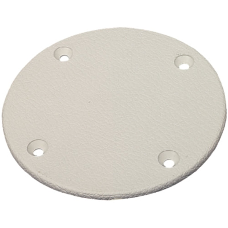 Seachoice 39621 Polypropylene Cover Plate Arctic White - OD: 4-1/8"