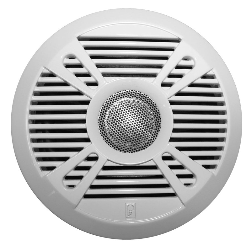 Poly-Planar MA7050 5" 2-Way Marine Speaker w/2 Grills - White & Graphite