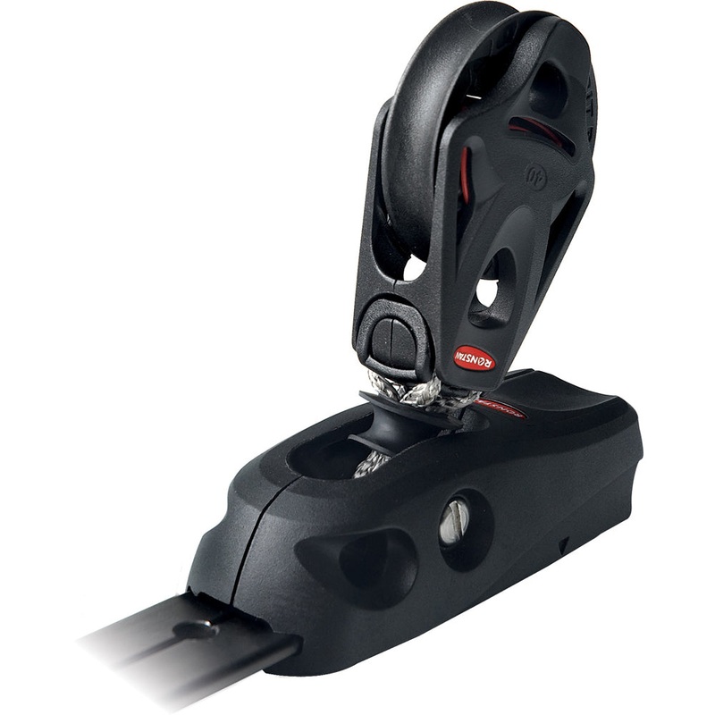 Ronstan Series 25 T-Track - Composite Slide - Series 40 BB Orbit Block - Stand Up - Suits 9mm(5/16") Rope