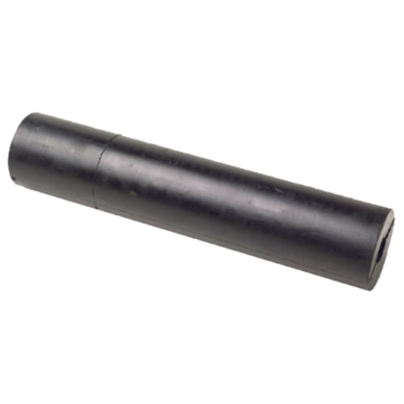 Seachoice 56360 Black Rubber Straight Roller 12" x 2-1/2" With 5/8" ID
