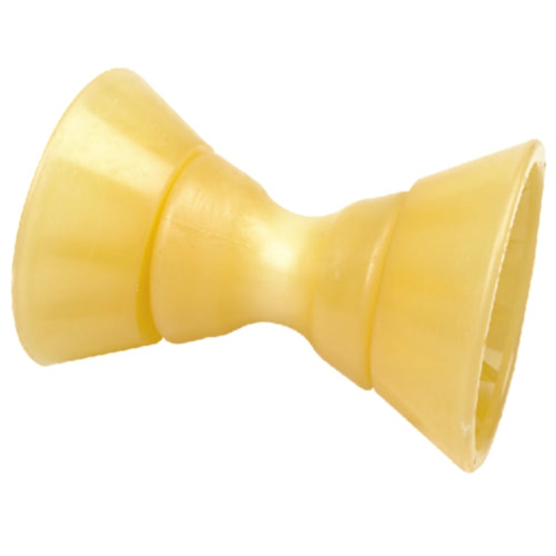 Seachoice 56600 Non-Marking TP Yellow Rubber Bow Roller With Bells 1/2" ID