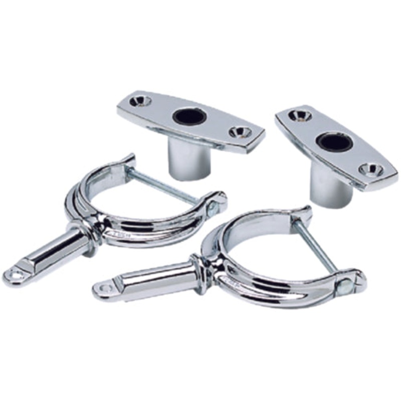Seachoice 70401 Chrome Plated Zinc Rowlock Set (Sold as Pair)