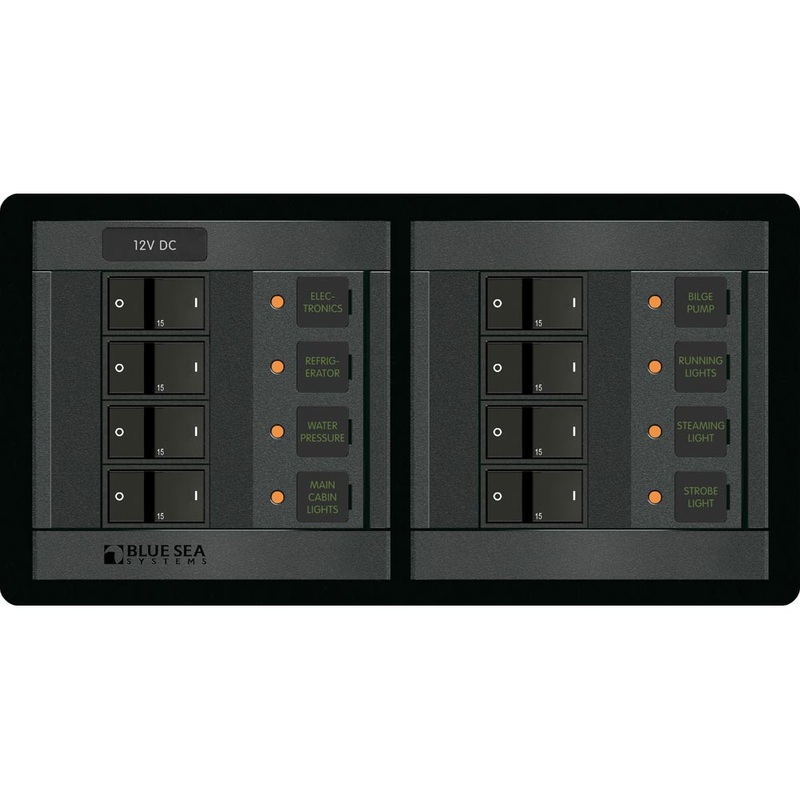 Blue Sea 1225 12V DC 8 Position - Horizontal