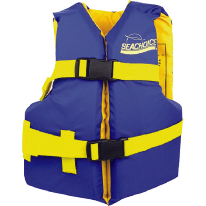Seachoice 86180 Deluxe General Purpose Life Vest  - Blue/Yellow, Youth