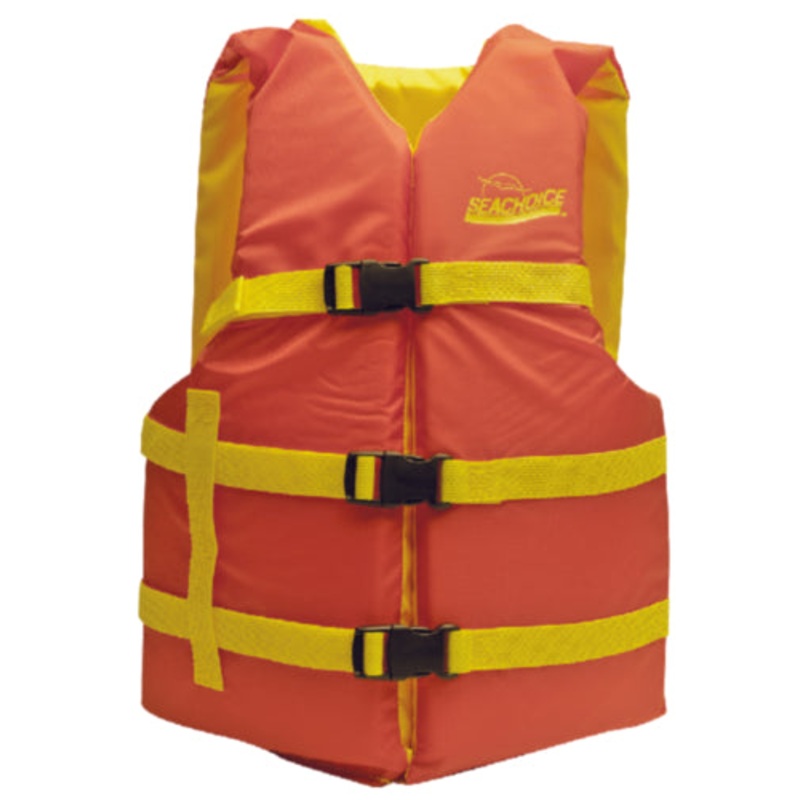 Seachoice 86230 Deluxe General Purpose Life Vest - Orange/Yellow, Adult Universal