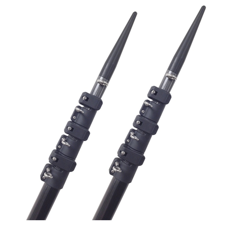 Lee's 20' Telescoping Carbon Fiber Poles Sleeved f/Rupp