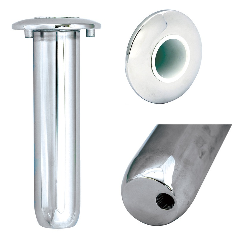Tigress Blind Mount Round Head Closed Base Rod Holder - 0 - 9"