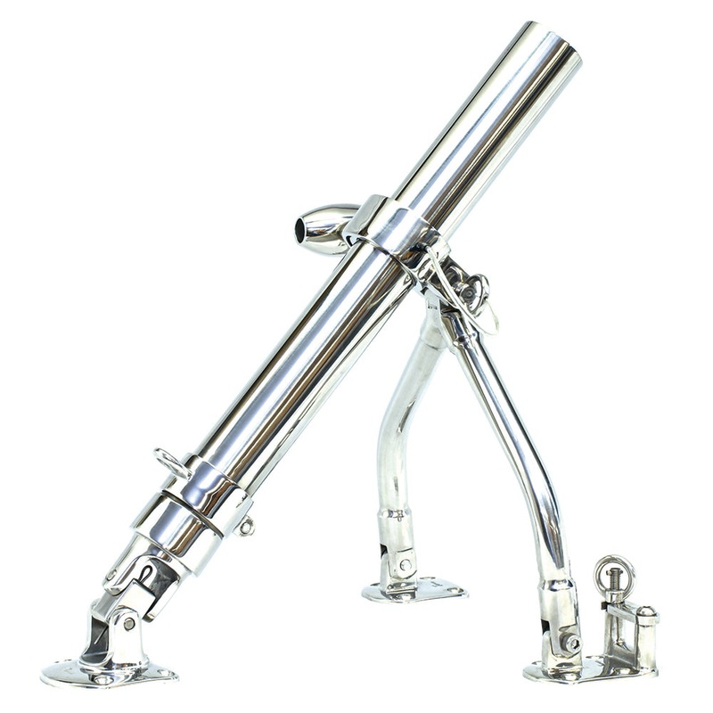 Tigress Large Side Mount Adjustable Outrigger Holders - 1-5/8" O.D.(1-1/2"I.D.) - Pair