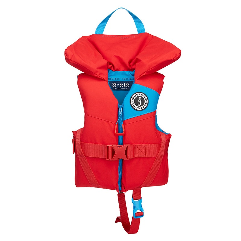 Mustang Lil' Legends 100 Child Foam PFD - 33-55lbs - Imperial Red