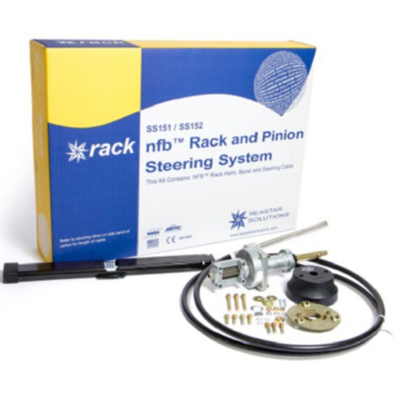 Seastar SS15112 SeaStar Solutions No Feedback Rack and Pinion Steering Kit, Single