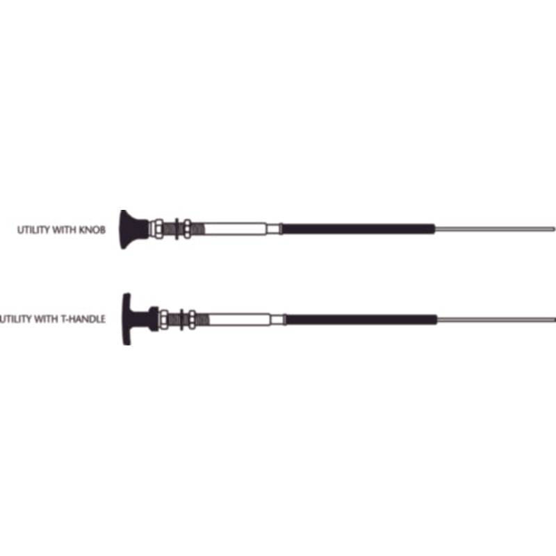 Seastar CC34325 SeaStar Solutions 33LU Control Cablew/Knob/T-handle