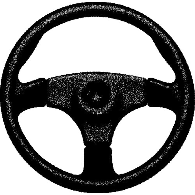 Seastar SW59401P Stealth Steering Wheel w/Spoke Cover